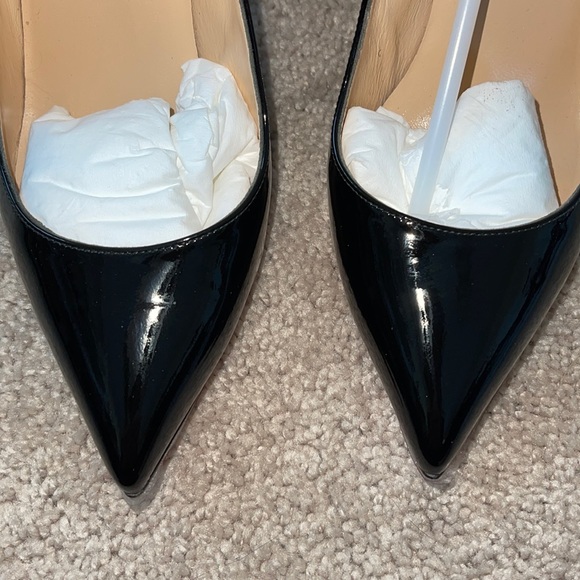 Louboutin Pigalle 100 Black Patent Heels - perfect - Picture 5 of 7